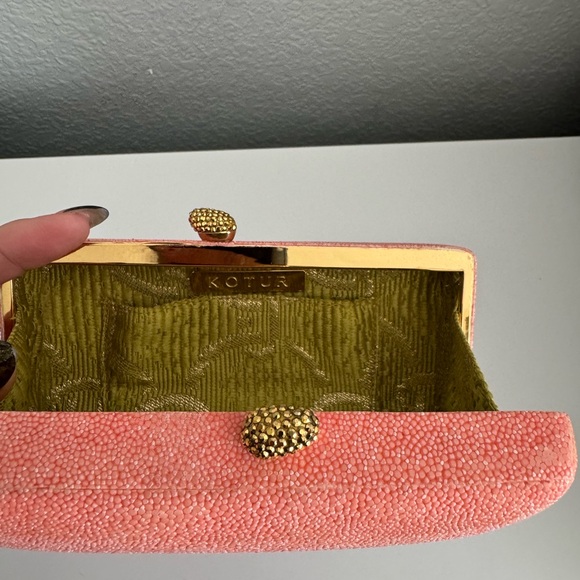 NWOT elegant KOTUR Shagreen Minaudiere stingray clutch - Picture 6 of 13